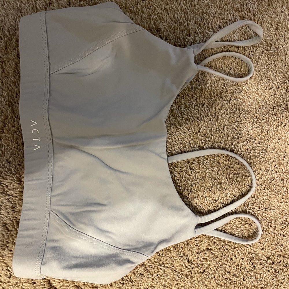 Grey Acta Wear Sports Bra